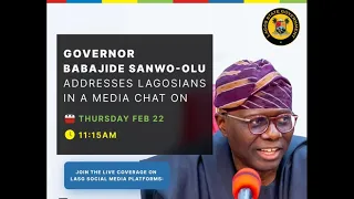 [LIVE] LAGOS: MEDIA CHAT WITH GOVERNOR SANWO-OLU OVER ECONOMIC HARDSHIP