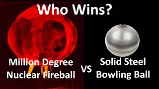 Can A Metal Bowling Ball Survive Inside a Nuclear Explosion?