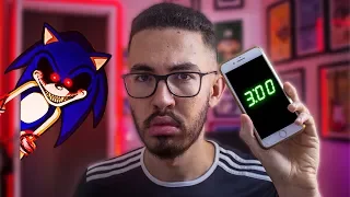 NÃO jogue SONIC.EXE 3 de MADRUGADA (desafio 3 da manhã)