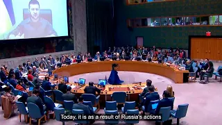 Владимир Зеленский обратился к чиновникам и членам Совбеза ООН (2022) Новости Украины