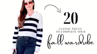 20 classic pieces to complete your fall wardrobe | Cashmere, organic cotton, silk | Slow fashion