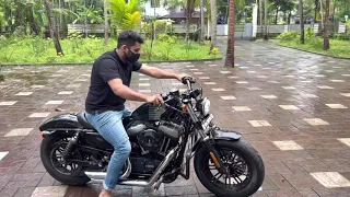 Harley davidson sportster forty eight vance and hines exhaust #kerala