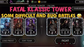 Fatal Klassic Tower Some Difficult and Bug Battles 😅| Battle 185, 189, 190, 195, 196 & 198+Rewards