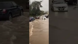 Flooding in Middleton Co.Cork  Ireland  18.10.2023 , Storm Babet