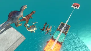 Jumping Off the Mountain | Extreme Jumping Challenge - Animal Revolt Battle Simulator