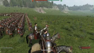 Bannerlord Massive  650 vs 700 Vlandian v. Khuzait Open Field Battle