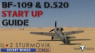 IL-2 Sturmovik: Desert Wings - TOBRUK - BF-109 & D.520 Startup.