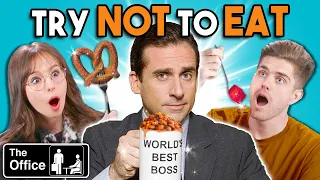 Try Not To Eat Challenge - The Office Foods | People Vs. Food