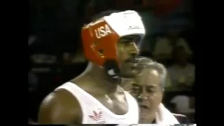 Olympics - 1984 Los Angeles - Lt Heavywt Boxing - USA Evander Holyfield VS Salman  imasportsphile