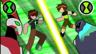 Ben 10 vs ben 10 Reboot (stick nodes) #2023 #new #ben10 #animation