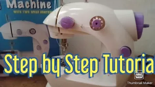 Paano gamitin ang Mini Sewing Machine.Tagalog |How to use mini sewing machine |step by step tutorial