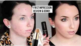 *NEW Lancome STICK FOUNDATION! Teint Idole Ultra FIRST IMPRESSION Review | Pale Acne Prone Skin