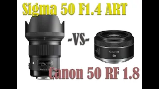 Sigma 50mm 1.4 vs RF 50mm 1.8