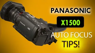 Panasonic hc-x1500 - auto focus tips