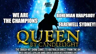 505-We Are The Champions/Bohemian Rhapsody: Queen By Candlelight Darling Harbour Theatre ICC Syd 23'