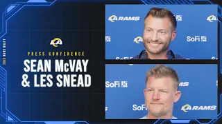 Sean McVay & Les Snead On Drafting QB Stetson Bennett, Finishing With 14 NFL Draft Picks & More