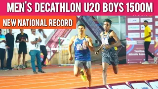 Decathlon MEN'S U20 1500m Run - 38th National Junior Athletics 2023