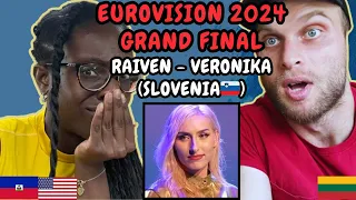 REACTION TO Raiven - Veronika (Slovenia 🇸🇮 Eurovision 2024 Grand Final) | FIRST TIME WATCHING