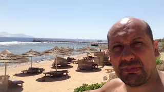 Египет отель cleopatra luxury resort 5 шарм-эль-шейх, пляж, вход в воду, риф