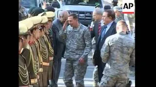 General Petraeus arrives, meets Defence minister