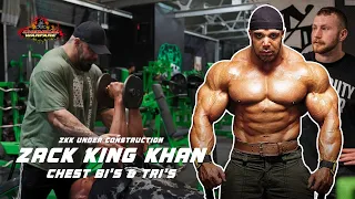 Chest, Bi's & Tri's session with Zack Khan & Bodybuilder │ ZKK Under Construction │ EP.11