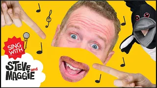 Crazy Head, Shoulders, Knees and Toes Song for Kids | Songs for kids | Sing with Steve and Maggie