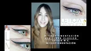 Micropigmentación Eye Liner Clásico ⭐ LETICIA M.C. MICROPIGMENTACIÓN #manosuave