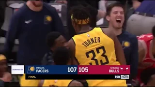 All 6 of Myles Turner's blocks vs the Bulls (Career High!)