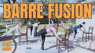 45 MIN BARRE FUSION | Full Body Workout | Low Impact