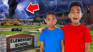 DJ & KYRIE’S SCHOOL GOT DESTROYED BY THE TORNADO 🌪️