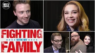 Fighting with my Family Premiere - Florence Pugh, Jack Lowden & WWE Knight Family Interviews