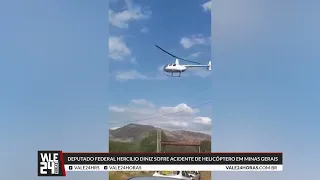 VEJA O MOMENTO DA QUEDA DO HELICÓPTERO EM QUE ESTAVA O DEPUTADO HERCÍLIO DINIZ