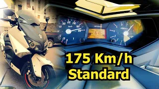 هذي هي السرعة الحقيقية ديال دراجتي, 😱/ Tmax 530 🔥 "Standard" 175 Km/h