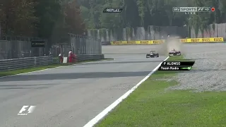 Fernando Alonso incident with Sebastian Vettel Italian GP 2012
