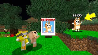 Buscamos a BINGO en el BOSQUE a las 3 AM | BINGO de BLUEY esta DESAPARECIDA en MINECRAFT