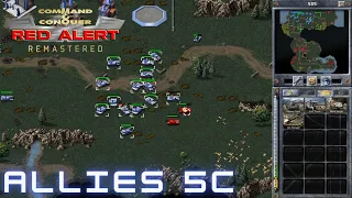 Command & Conquer Red Alert Remastered - Allied Mission 5C - TANYA'S TALE SOUTH (Hard)