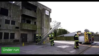 Fire Service - 13.5m ladder over an obstruction