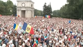 LIVE Массовые акции протеста в центре Кишинева ч.1 06.09.2015 "Omega Today" Moldova