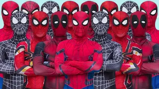 SUPERHERO vs SUPERCAR | Spider-Man, Venom and Deadpool Go To City | Comedy Funny Video 2