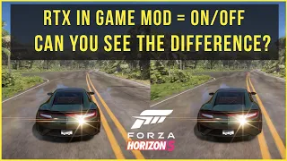 Forza Horizon 5 Ray Tracing RTX MOD IN GAME Goliath 4K 60FPS - Can you tell the difference?