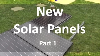 Fitting New Solar Panels - Part 1, Outside - 12v Solar Shed