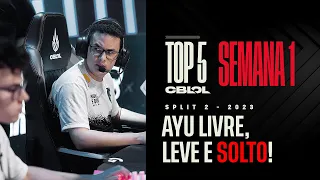 Ayu livre, leve e solto! | Top 5 Jogadas - CBLOL 2023: Segunda Etapa