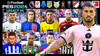 PES 2024 LEGACY V4 | Option File PES 2021 actualizado al 2024 || Tutorial PS4 - PS5 - PC