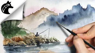 Wie malt man Nebel mit Aquarell