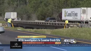 Different agencies study crash site before NTSB arrival