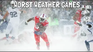 NFL Worst Weather Games of All Time