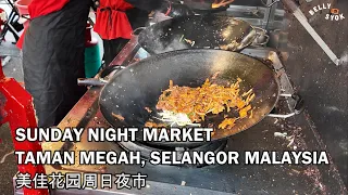 Taman Megah Sunday Night Market, Selangor Malaysia | 美佳花园周日夜市 | Malaysia Street Food |马来西亚美食