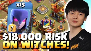 Stars risks NAVI’s Clash Worlds Golden Ticket FINALS on INSANE WITCH attack! Clash of Clans