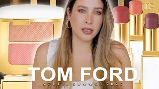 TOM FORD SOLEIL SUMMER 2022 Collection SOLEIL CHEEK DUO ECLAT NU BLUSH and ULTRA SHINE LIPSTICKS