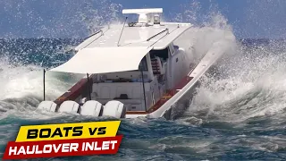 ALL PASSENGERS HIT THE DECK! MAJOR STUFFING! | Boats vs Haulover Inlet